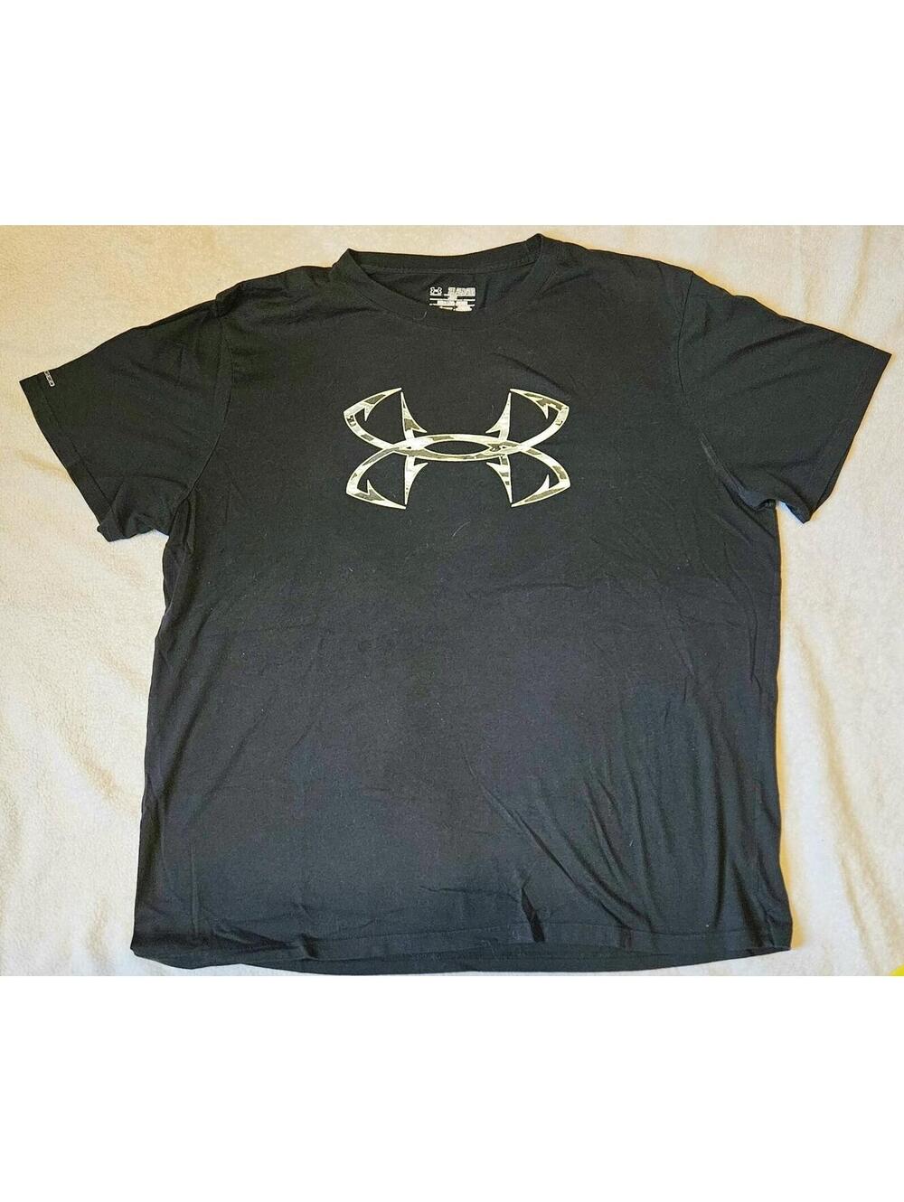 Mens Under Armour FISH HOOK Logo 2XL T SHIRT Tee